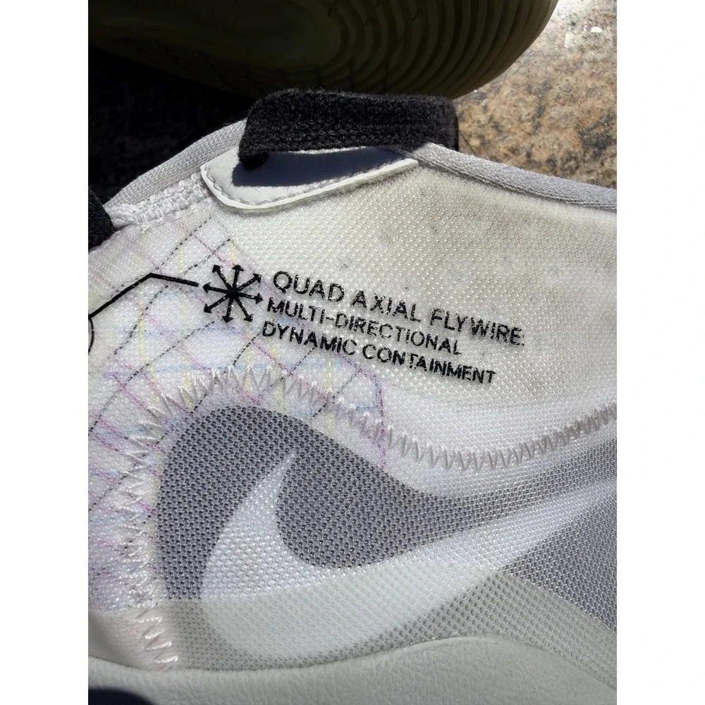 Nike KD 12 Shoes Mens Size 15 White Mesh Mid Top Basketball CN9518-100 Sneakers